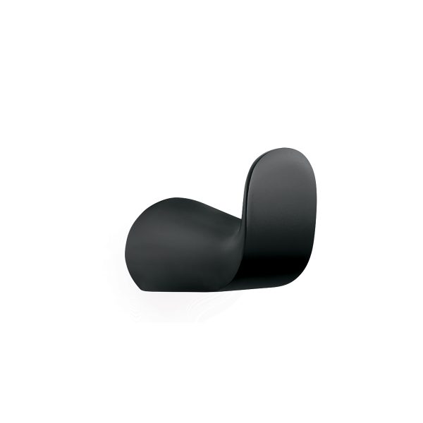 44317 - Gancho sencillo para toallas, negro, FOSET RIVIERA