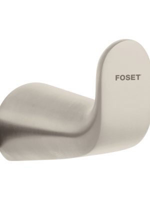 45219 - Gancho sencillo de latón acabado satín para toalla, Riviera