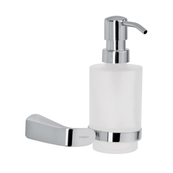 45212 - Dispensador de jabón a pared de latón cromado, Riviera