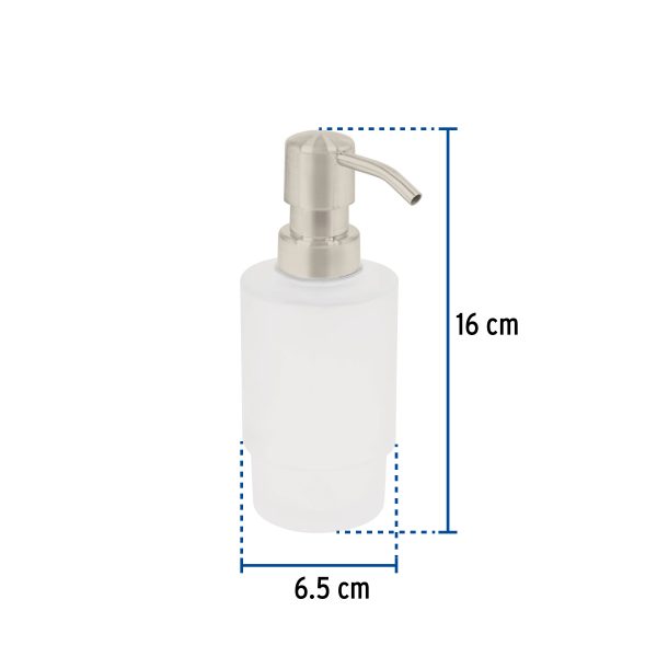 45216 - Dispensador de jabón de repuesto en acabado satín, Riviera