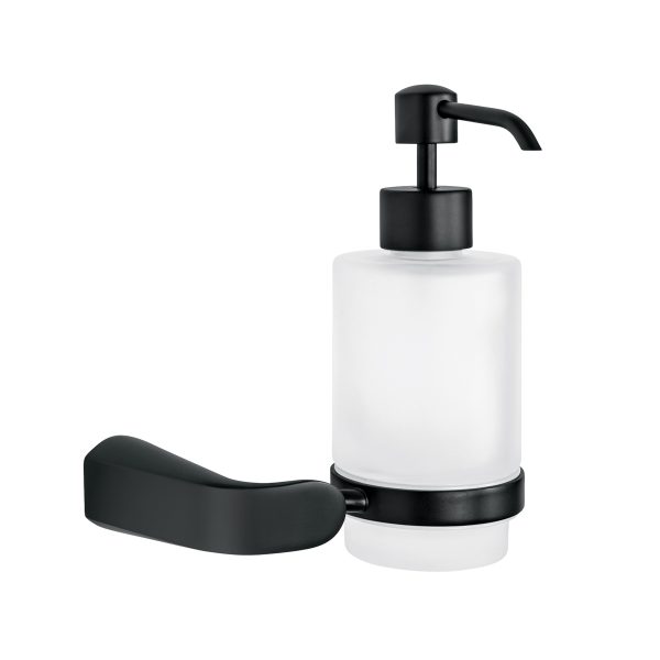 44278 - Dispensador de jabón a pared, negro, FOSET RIVIERA