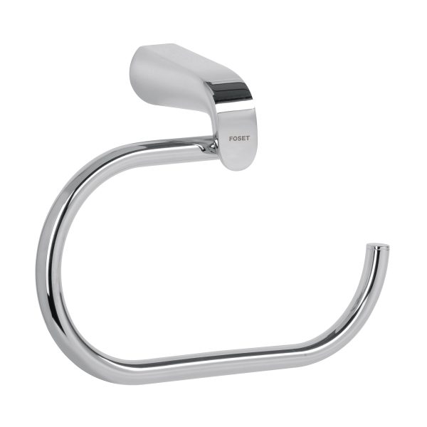 45207 - Toallero argolla de latón en acabado cromo, Foset Riviera