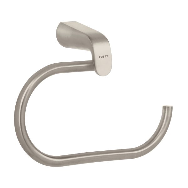 45222 - Toallero argolla de latón en acabado satín, Foset Riviera