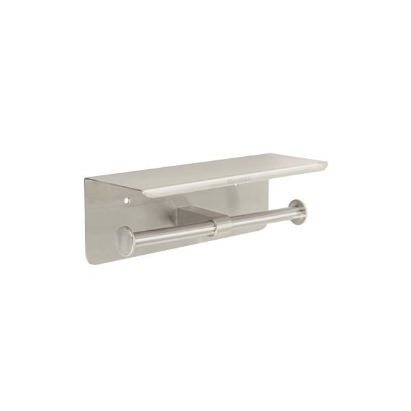 46357 - Portarrollo doble en satín con soporte para celular, Riviera