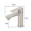 45179 - Monomando corto para lavabo, satín, FOSET RIVIERA