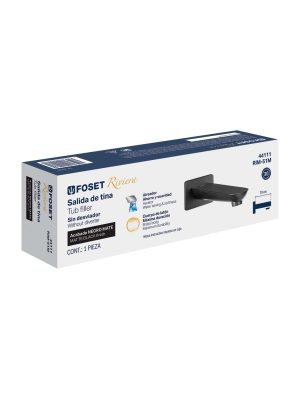 RIM-51ME1.jpg 44111 - Salida de tina sin desviador, negro, FOSET RIVIERA