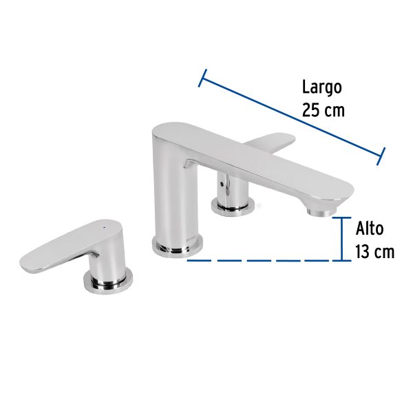 45198 - Mezcladora para tina romana, cromo, FOSET RIVIERA