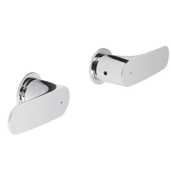 45201 - Juego de manerales de palanca para regadera, cromo, Riviera