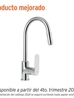 45194 - Monomando retráctil para fregadero, cromo, FOSET RIVIERA