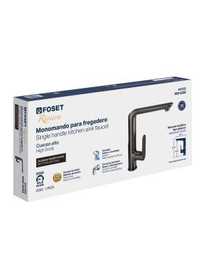 RIM-83ME1.jpg 44102 - Monomando cuello alto para fregadero, negro, FOSET RIVIERA