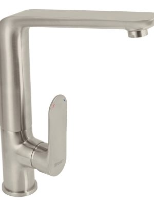 45182 - Monomando cuello alto para fregadero, satín, FOSET RIVIERA