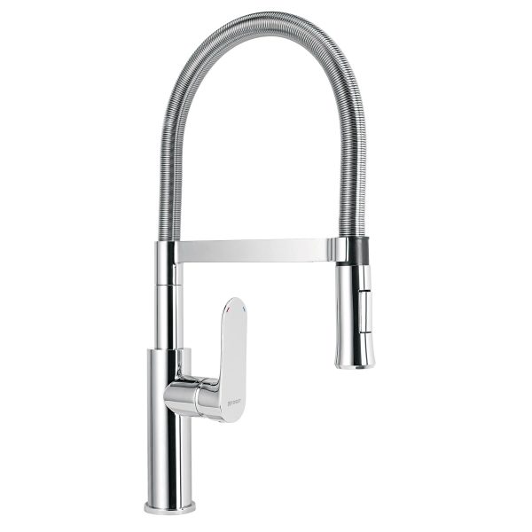 45195 - Monomando nariz flexible para fregadero, cromo,FOSET RIVIERA