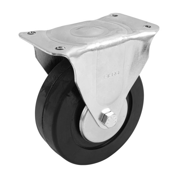 48602 - Rodaja hule 6', placa fija con balero, carga 150 kg, FIERO