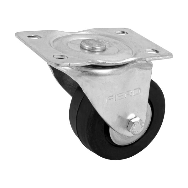 48611 - Rodaja hule 3', placa giratoria c/balero, carga 60kg, FIERO