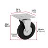 48612 - Rodaja hule 4', placa giratoria c/balero, carga 50kg, FIERO