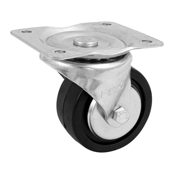 48613 - Rodaja hule 4', placa giratoria c/balero, carga 100kg, FIERO
