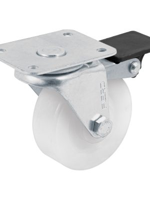 48634 - Rodaja de polietileno 2-1/2' placa giratoria con freno FIERO