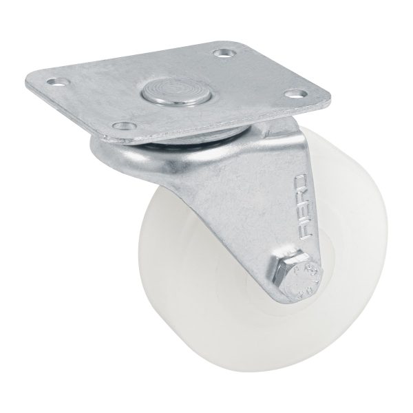 48626 - Rodaja de polietileno 2-1/2' placa giratoria con buje, FIERO