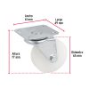 48626 - Rodaja de polietileno 2-1/2' placa giratoria con buje, FIERO