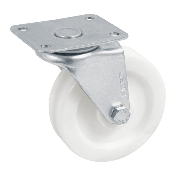 48628 - Rodaja de polietileno 3' placa giratoria, con buje, FIERO