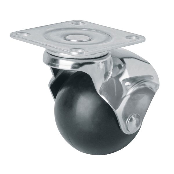 44391 - Rodaja esférica, 50 mm con placa, Fiero