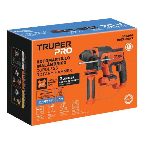 103264 - Rotomartillo SDS Plus 20V, 2 J, sin accesorios, PRO