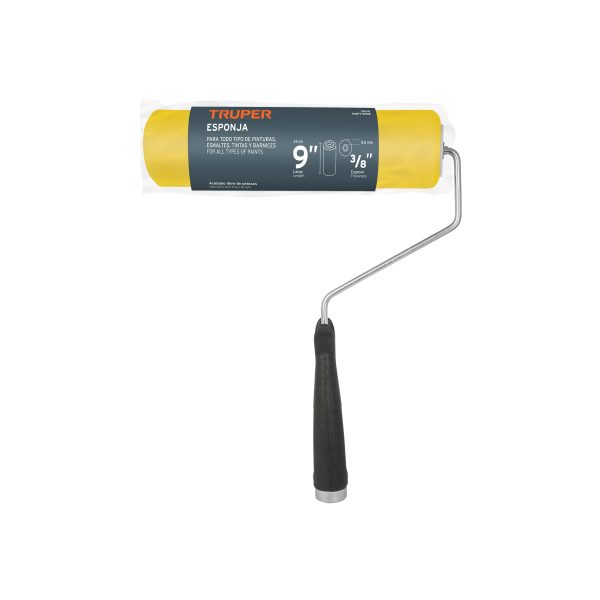 13841 - Rodillo para pintar 9' x 3/8' de esponja, superficies lisas