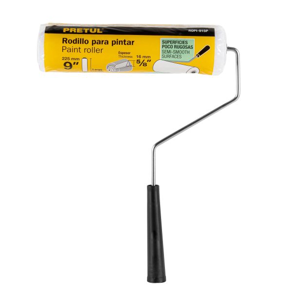 28034 - Rodillo para pintar,9 x 5/8',superficies poco rugosas,Pretul
