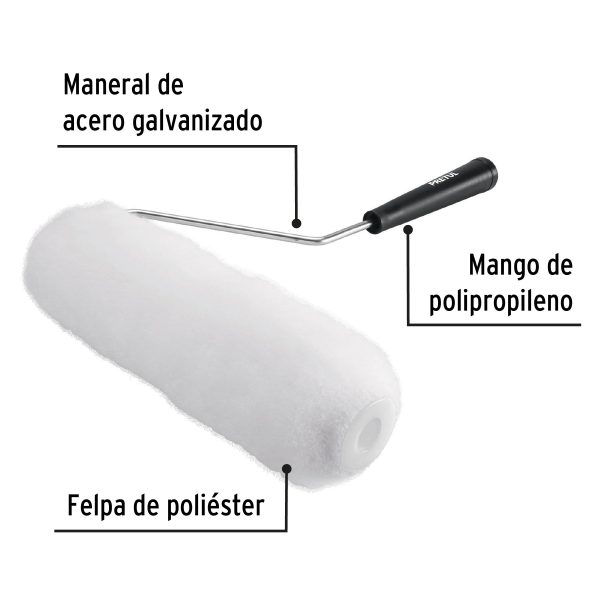 28035 - Rodillo para pintar, 9 x 3/4', superficies rugosas, Pretul
