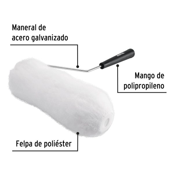 28036 - Rodillo para pintar, 9 x 1', superficies muy rugosas, Pretul