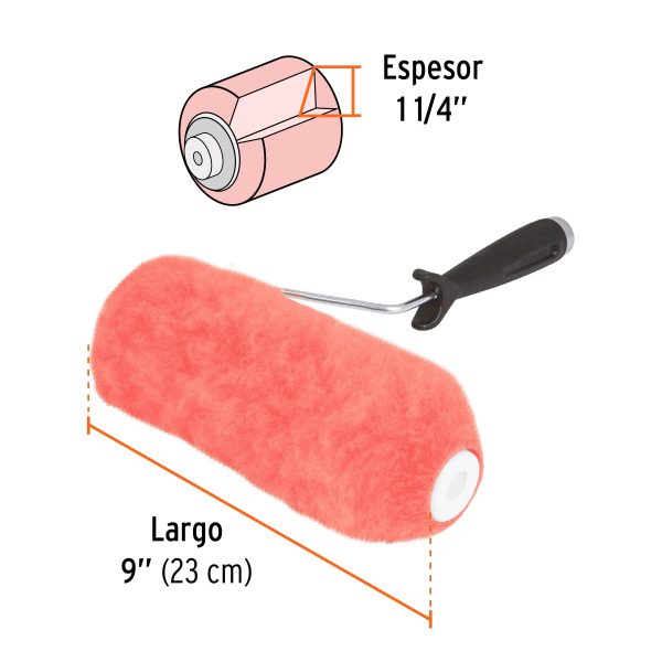 13879 - Rodillo para pintar 9' x 1-1/4' superficies extrarrugosas