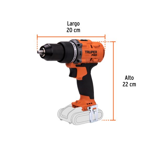 103248 - Rotomartillo 1/2', 20V, sin accesorios, PRO