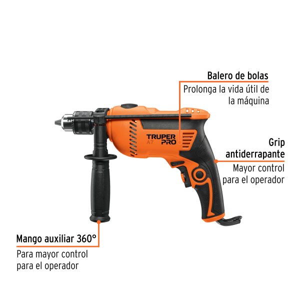 15679 - Rotomartillo 1/2', 650W, TRUPER PRO