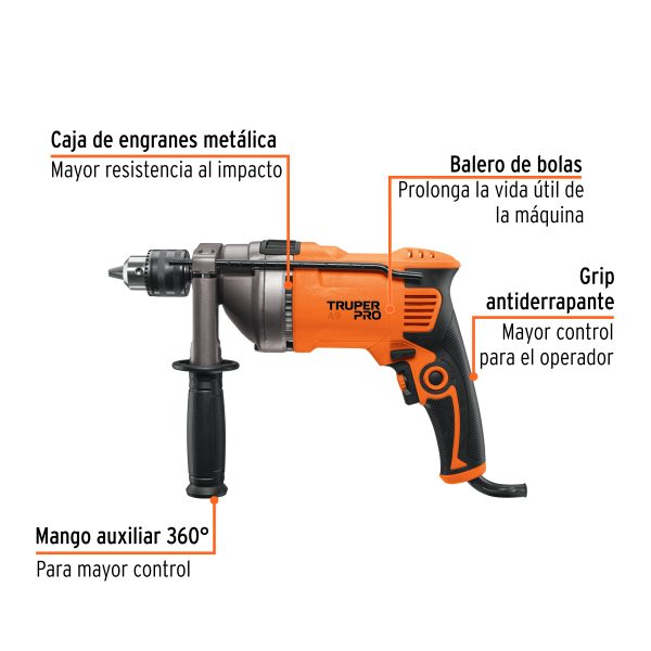 14659 - Rotomartillo 1/2', 850W, TRUPER PRO