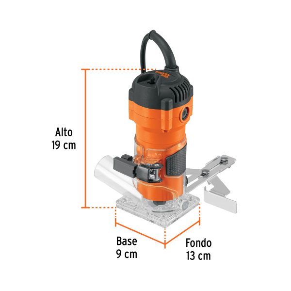 102379 - Router compacto 600W, 3/4 HP, TRUPER PRO