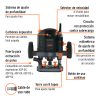 16611 - Router 1,800W, 2-1/2 HP, TRUPER INDUSTRIAL