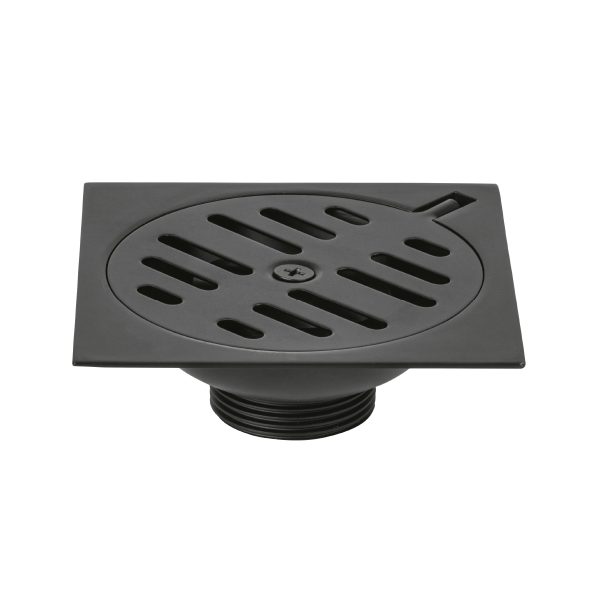 RS-601M.jpg 49538 - Resumidero cuadrado 4'x4', metálico, negro, Foset Basic