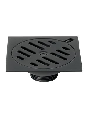 49539 - Resumidero cuadrado 6'x6', metálico, negro, Foset Basic