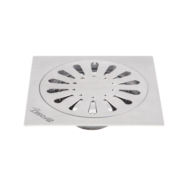 45472 - Resumidero cuadrado 6'x 6', acero inoxidable, gota, Aqua