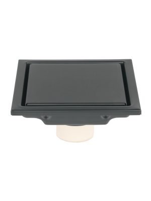 45323 - Resumidero reversible 4', anti olores, acero inox, negro, Aq