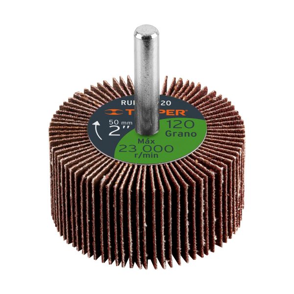 13039 - Rueda flap de 2', grano 120, Truper
