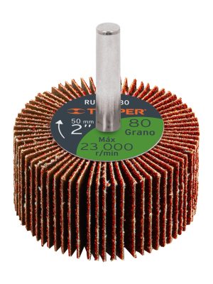 13038 - Rueda flap de 2', grano 80, Truper