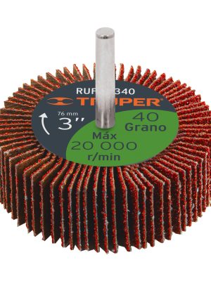 RUFLA-340.jpg 13040 - Rueda flap de 3', grano 40, Truper