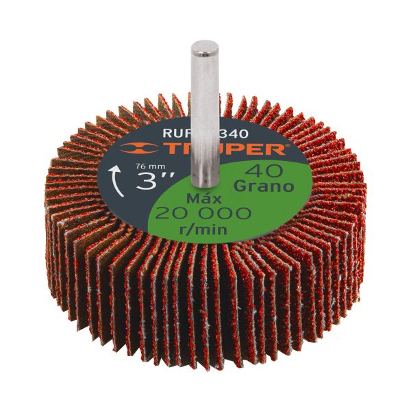 13040 - Rueda flap de 3', grano 40, Truper