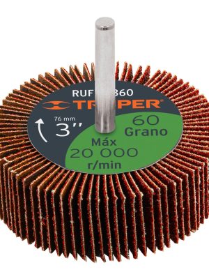 13041 - Rueda flap de 3', grano 60, Truper