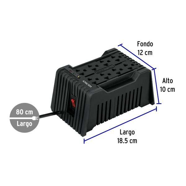 RV-1200FC2.jpg 45573 - Regulador de voltaje de 1200 VA / 600 W 8 contactos, Volteck