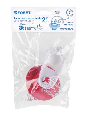 SA-009E1.jpg 48289 - Sapo 2' para WC, silicona, marco rígido, cadena inox, Foset