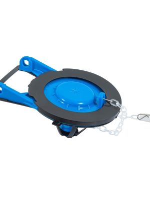 SA-010D1.jpg 40172 - Sapo 3' para WC, PVC, azul, cadena plástica, Foset