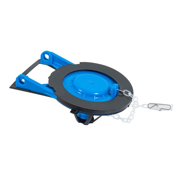 40172 - Sapo 3' para WC, PVC, azul, cadena plástica, Foset