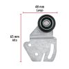 48970 - Sistema corredizo para riel superior de clóset, HERMEX